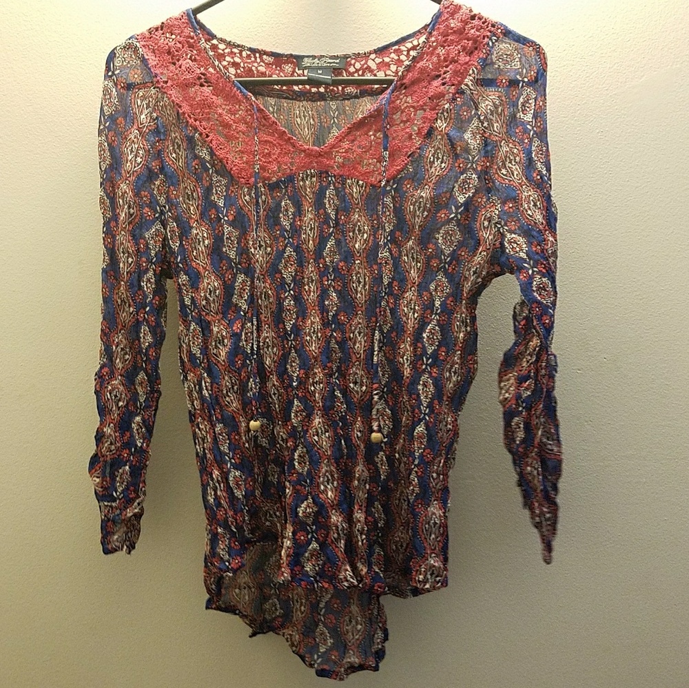 Boho Style Lucky Brand Blouse